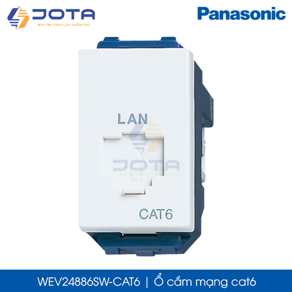 Ổ cắm mạng cat6 Panasonic Wide WEV24886SW-CAT6