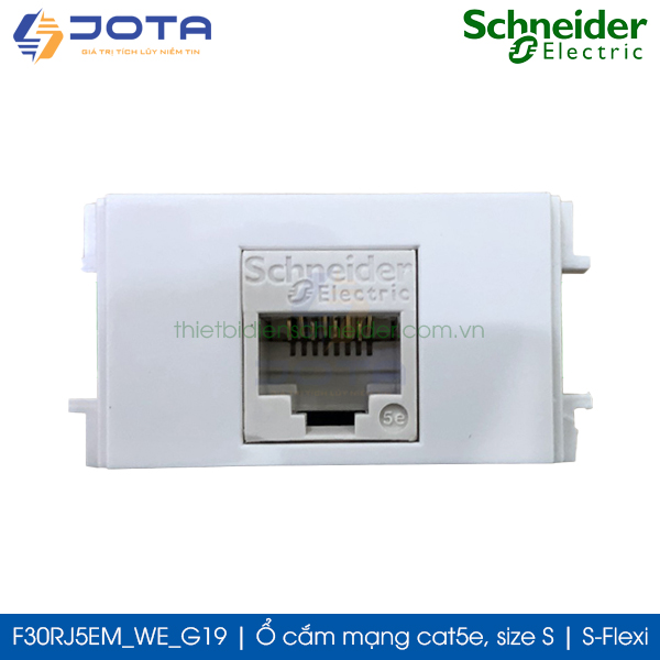 Ổ cắm mạng cat5e F30RJ5EM_WE_G19 Schneider S-Flexi