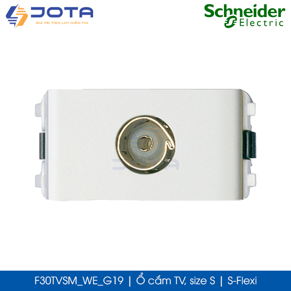 Ổ cắm tivi size S F30TVSM_WE_G19 Schneider S-Flexi