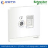 Ổ cắm tivi và mạng cat6 E8332TVRJS6_WE_G19 AvatarOn Schneider, màu trắng