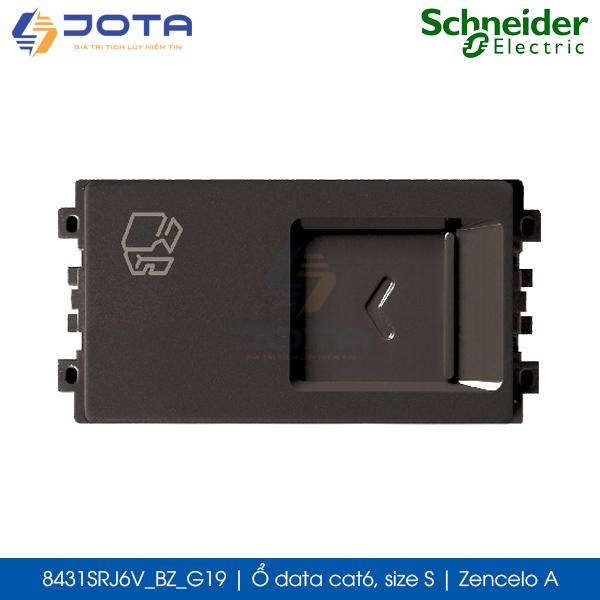 Ổ data cat6 8431SRJ6V_BZ_G19 Zencelo A Schneider, màu đồng, size S