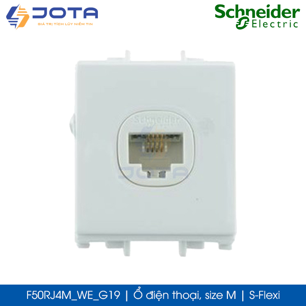 Ổ điện thoại size M F50RJ4M_WE_G19 Schneider S-Flexi